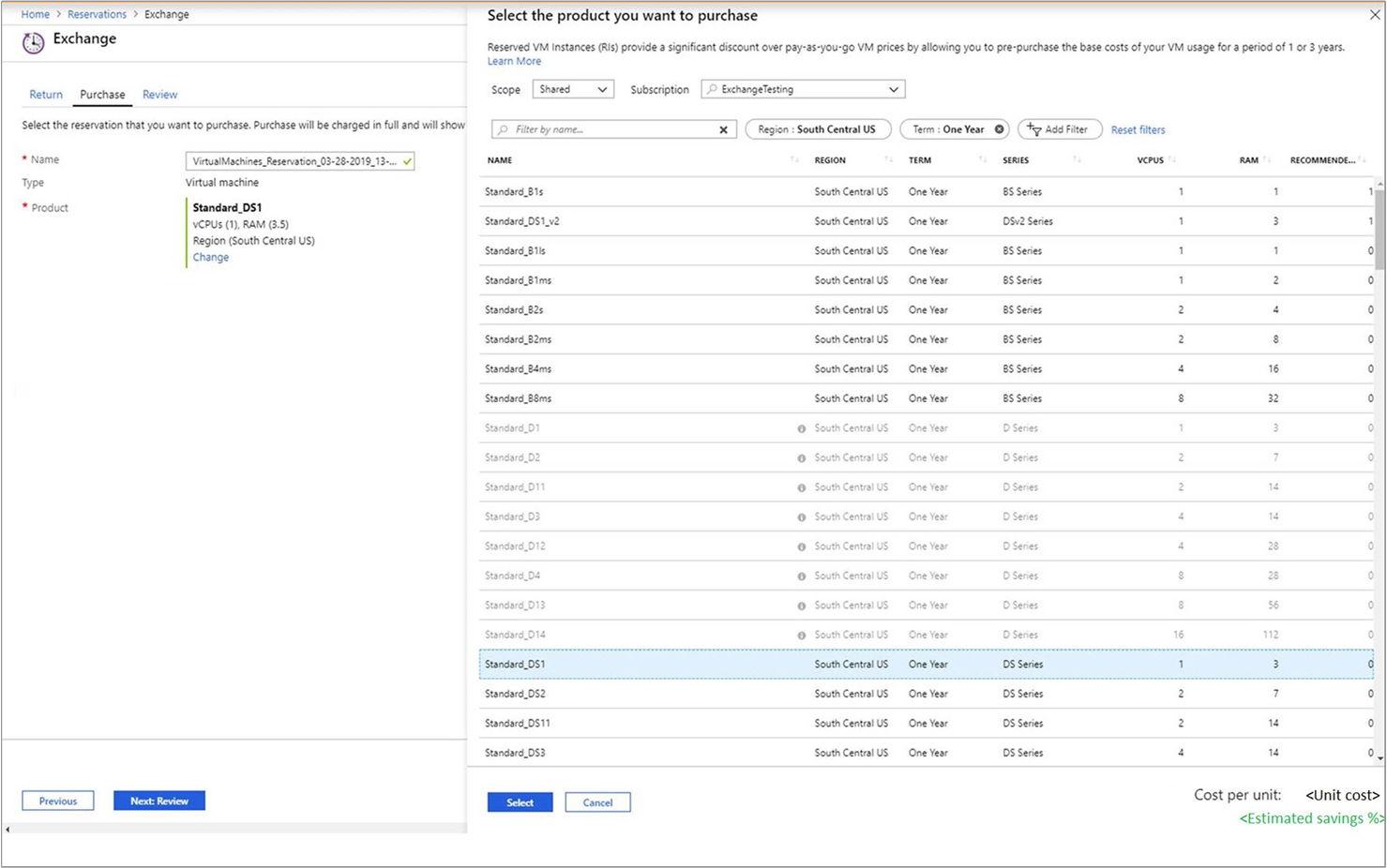 Самостоятельный обмен и возмещение средств для резервирований Azure -  Microsoft Cost Management | Microsoft Learn