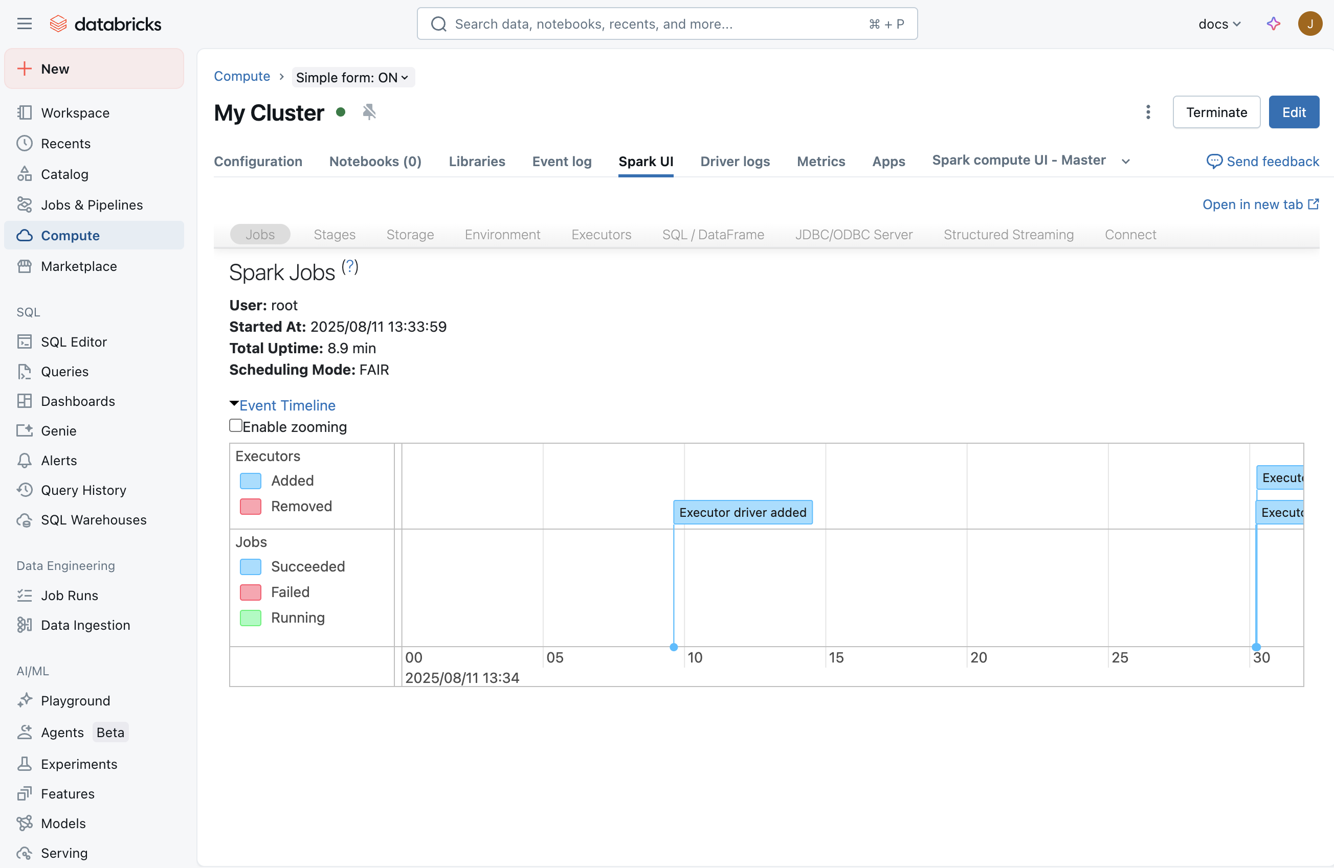 Пользовательский интерфейс Spark