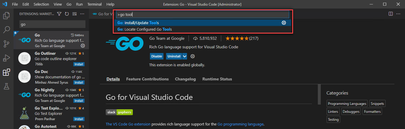 Настройка разработки Visual Studio Code для Go - Go on Azure | Microsoft  Learn