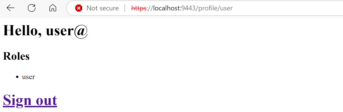 Снимок экрана: пример приложения, на котором показан профиль пользователя.