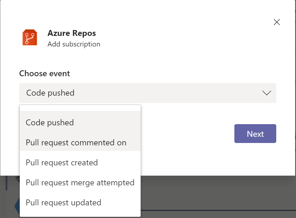 Notifications for Repos events.
