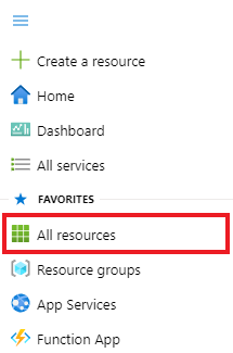 Снимок экрана: поиск всех ресурсов в меню портала.