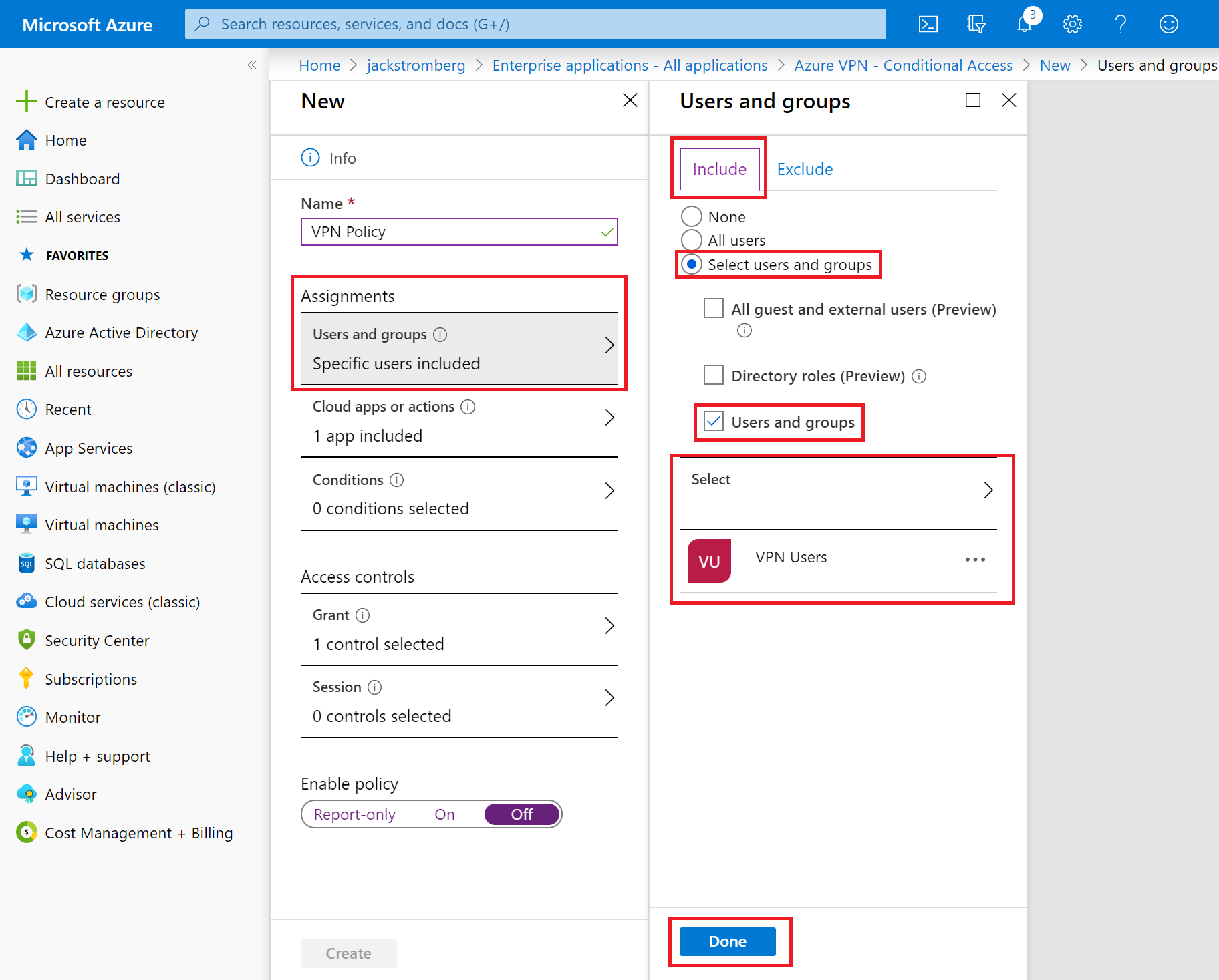 Включение MFA для пользователей VPN с помощью проверки подлинности  Microsoft Entra | Microsoft Learn