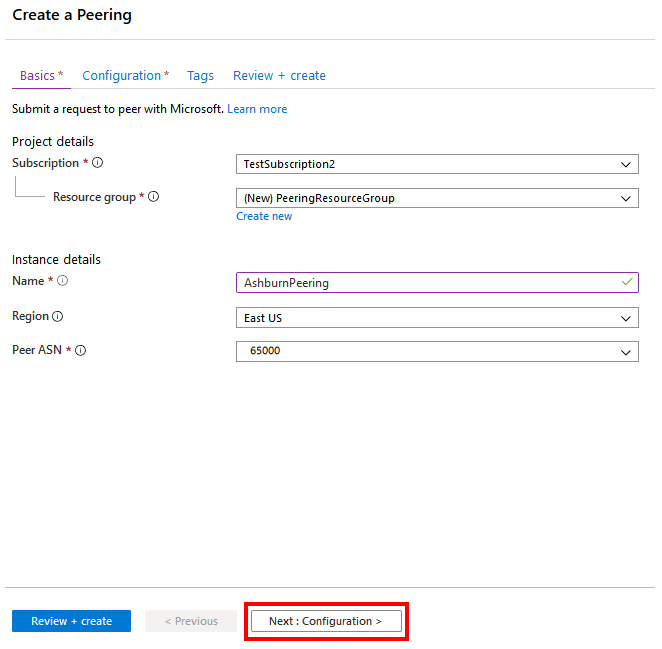 Peering Basics filled in