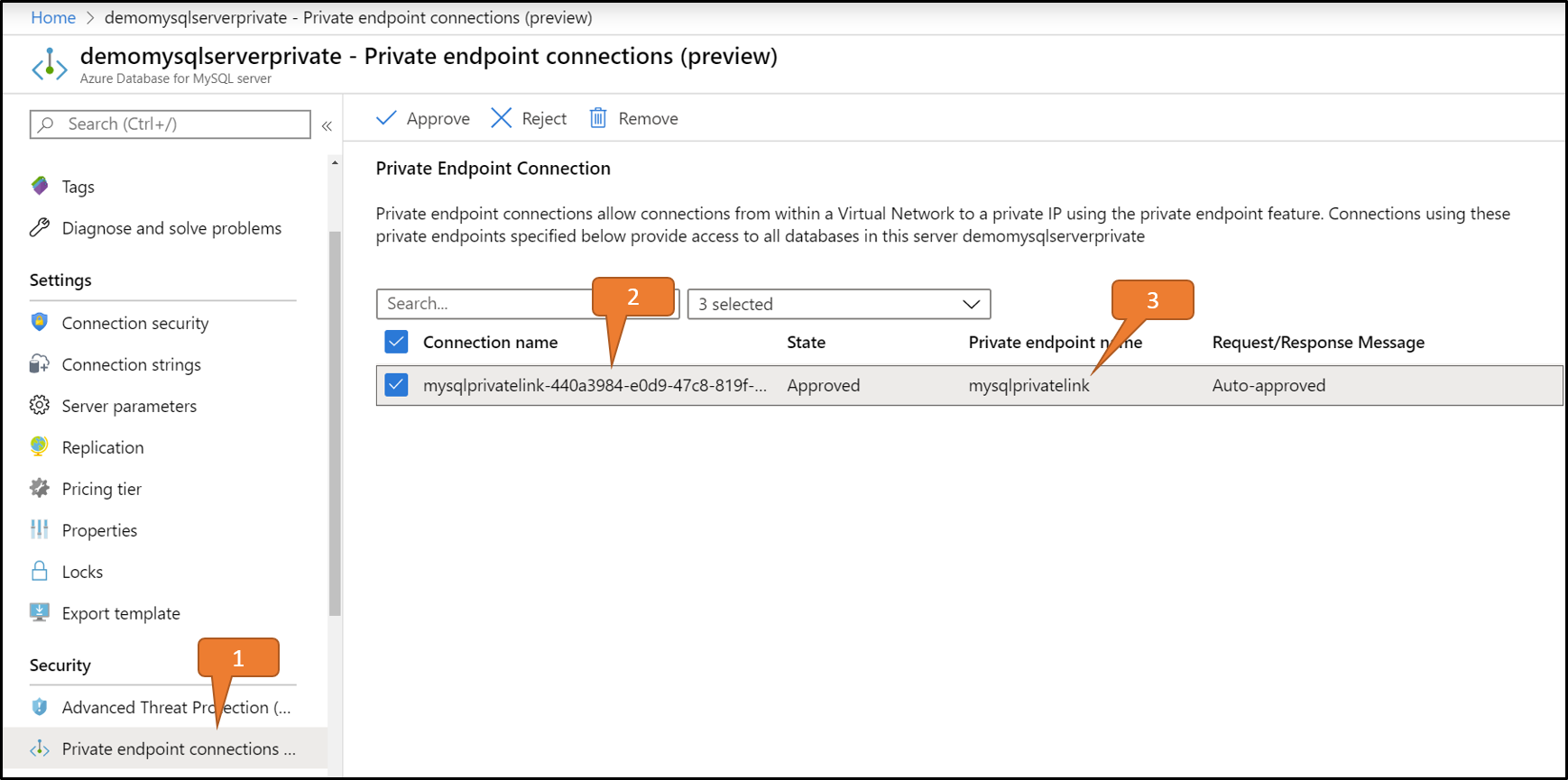 Приватный канал для Базы данных Azure для MySQL | Microsoft Learn