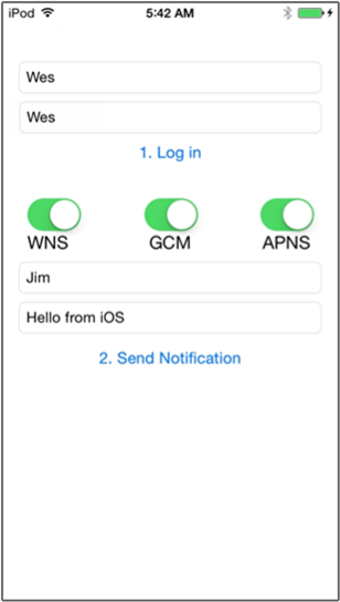 Отправка уведомлений тестирования iOS с тегами