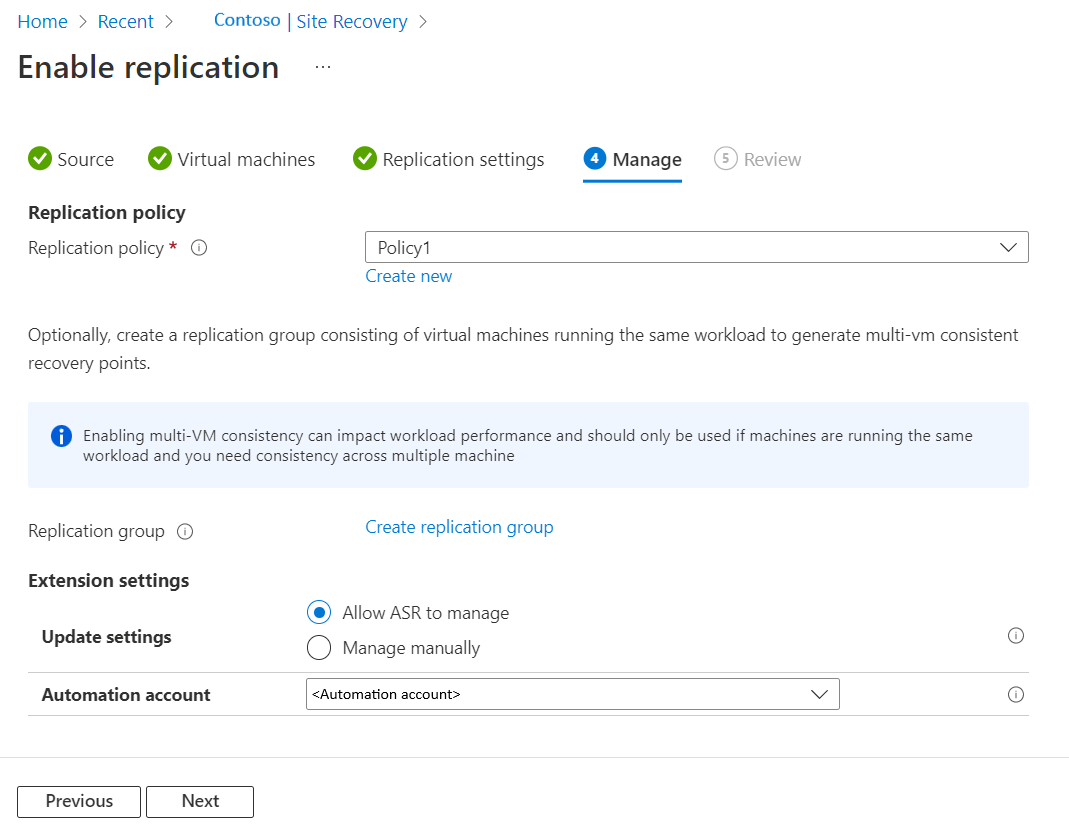 Включение репликации для зашифрованных виртуальных машин Azure в Azure Site  Recovery - Azure Site Recovery | Microsoft Learn