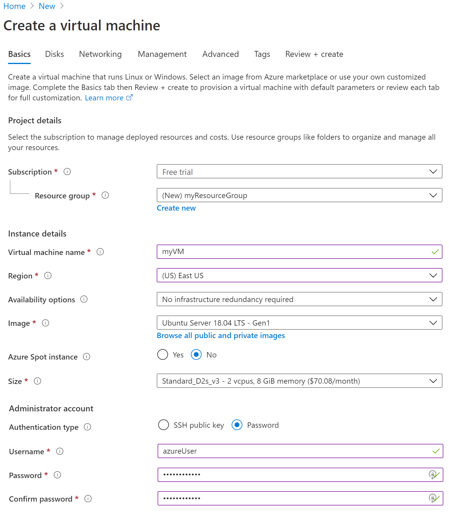 Создание и шифрование виртуальной машины Linux на портале Azure - Azure  Virtual Machines | Microsoft Learn