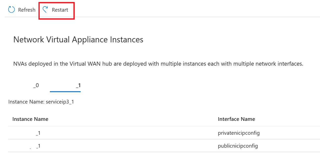 Azure Виртуальная глобальная сеть. Перезапуск виртуального сетевого  устройства (NVA) в концентраторе | Microsoft Learn