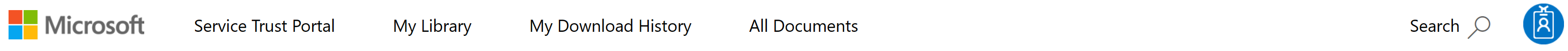 Снимок экрана: главное меню портала service Trust Portal.
