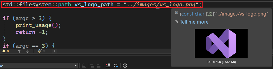 Снимок экрана: предпросмотр при наведении курсора.