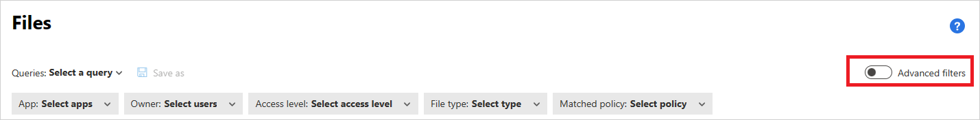 Базовый фильтр журнала файлов.