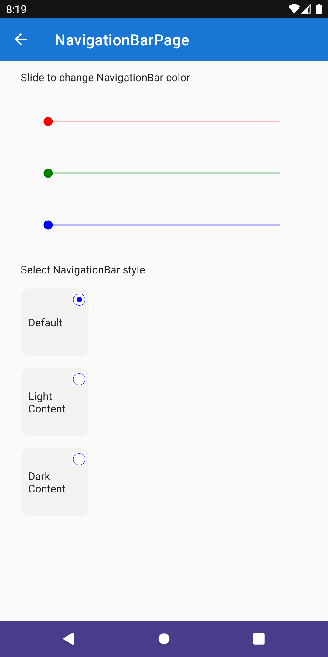 Панель навигации Android — сообщество .NET MAUI набор средств - Community  Toolkits for .NET | Microsoft Learn