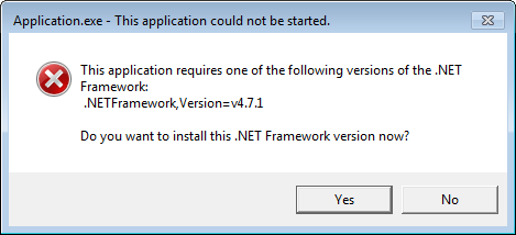 Поддерживаемые версии .NET Framework в Windows 7 x64