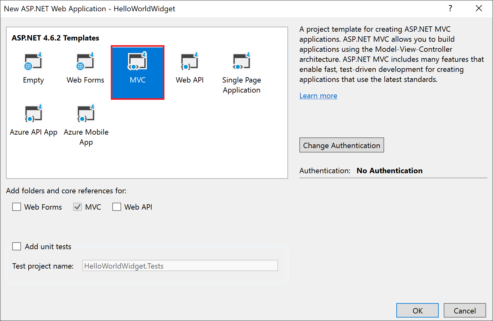 Creating application. Asp net MVC шаблоны. Asp net MVC Templates. MVC диалоговое окно. Asp net Project example.