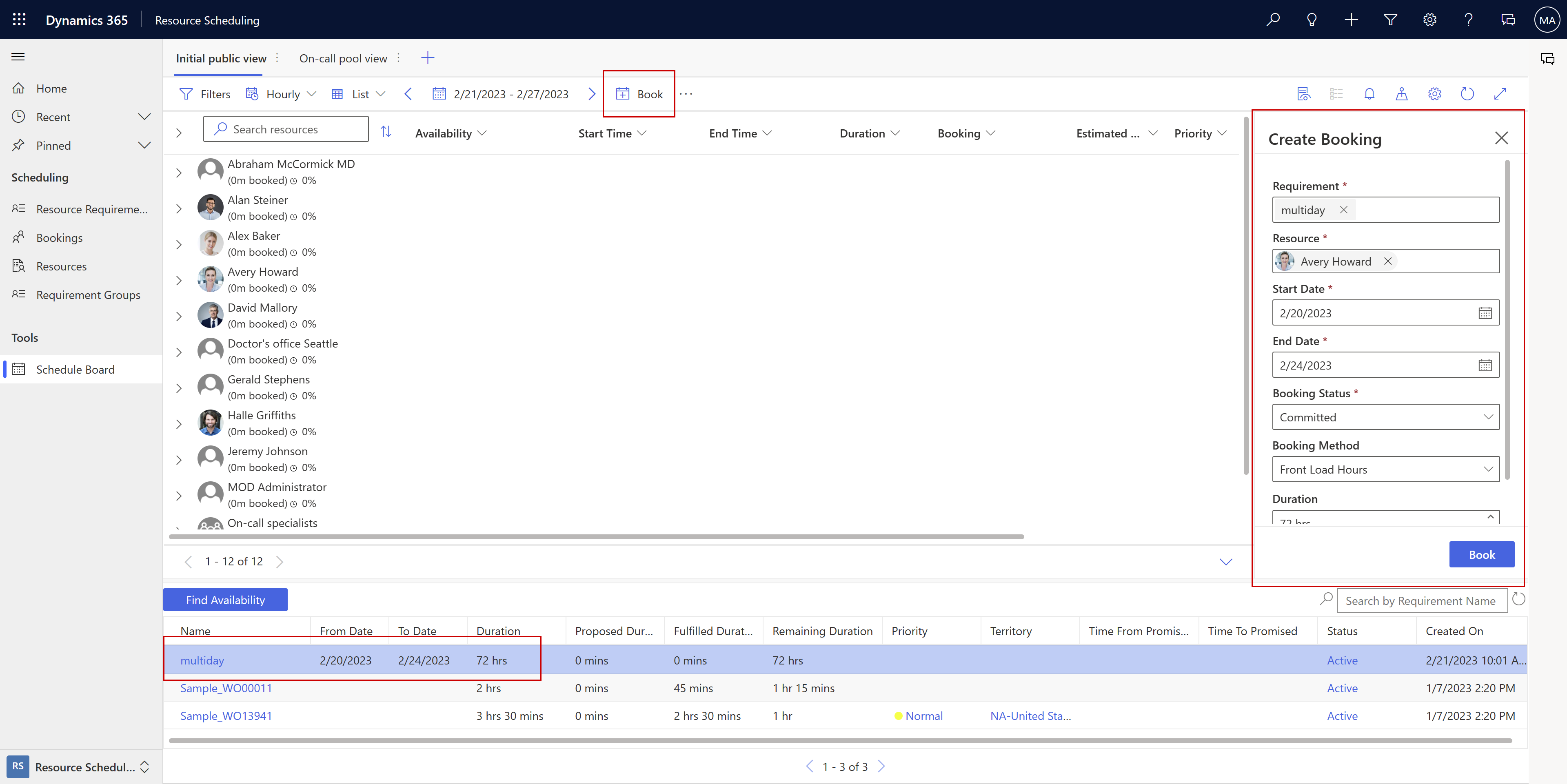 Планирование работы на несколько дней - Dynamics 365 Field Service |  Microsoft Learn