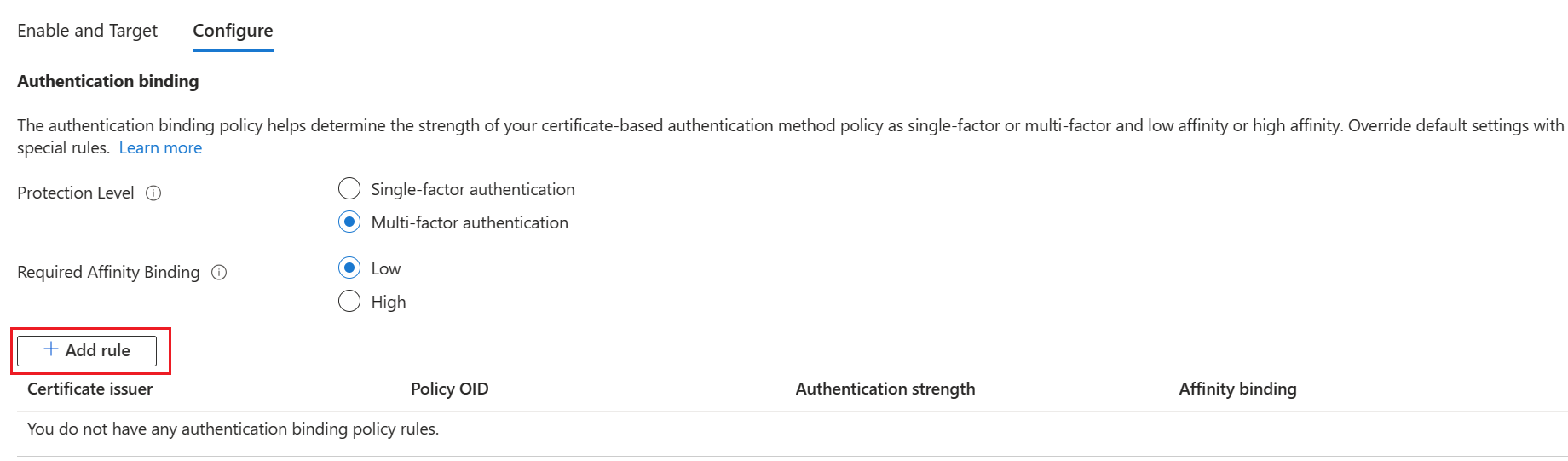 Настройка проверки подлинности на основе сертификатов Microsoft Entra -  Microsoft Entra ID | Microsoft Learn