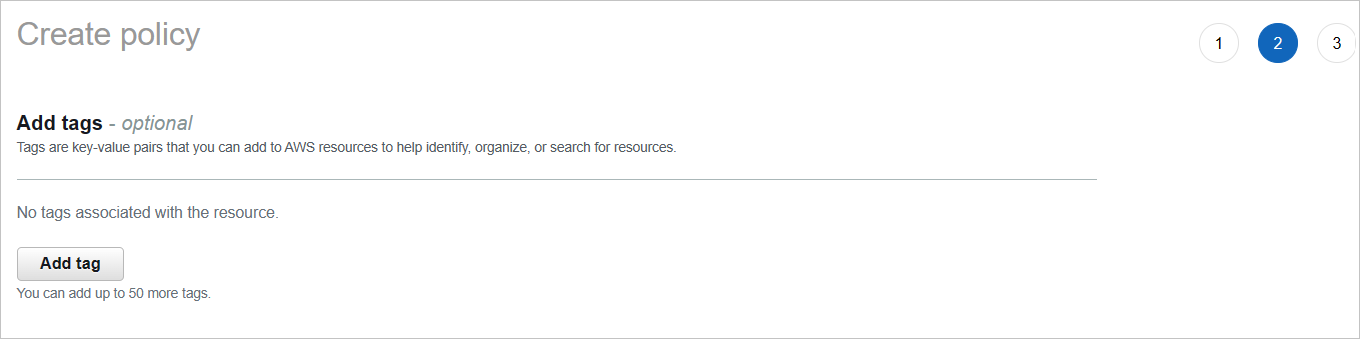 Screenshot of Create policy tag page.