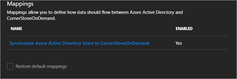 Cornerstone OnDemand synchronization