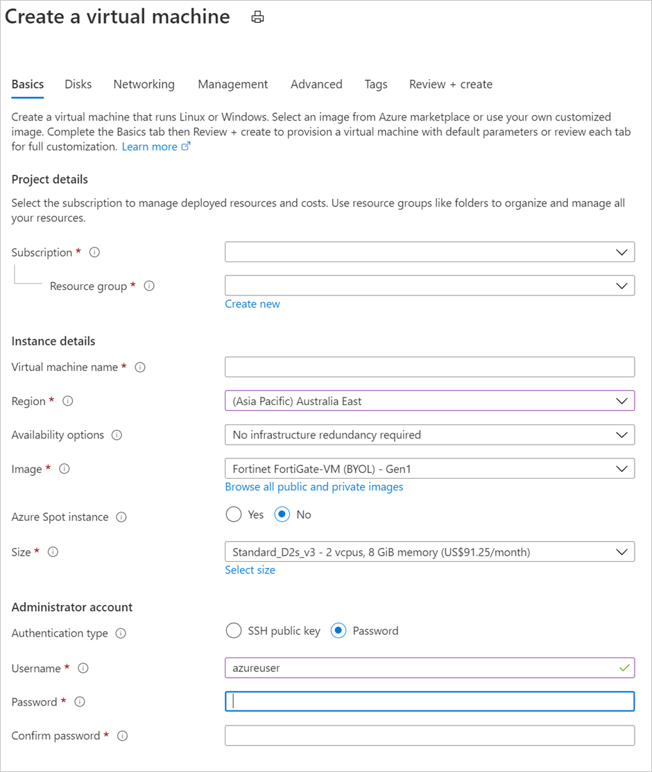 Руководство по развертыванию FortiGate - Microsoft Entra ID | Microsoft  Learn