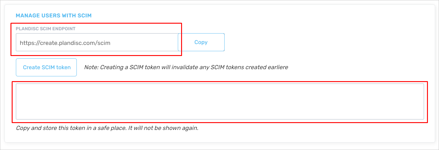 Копирование маркера SCIM из Plandisc