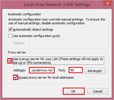 Proxy server Proxy server section