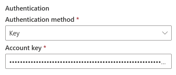Снимок экрана: метод проверки подлинности по ключу в Azure Cosmos DB для NoSQL.