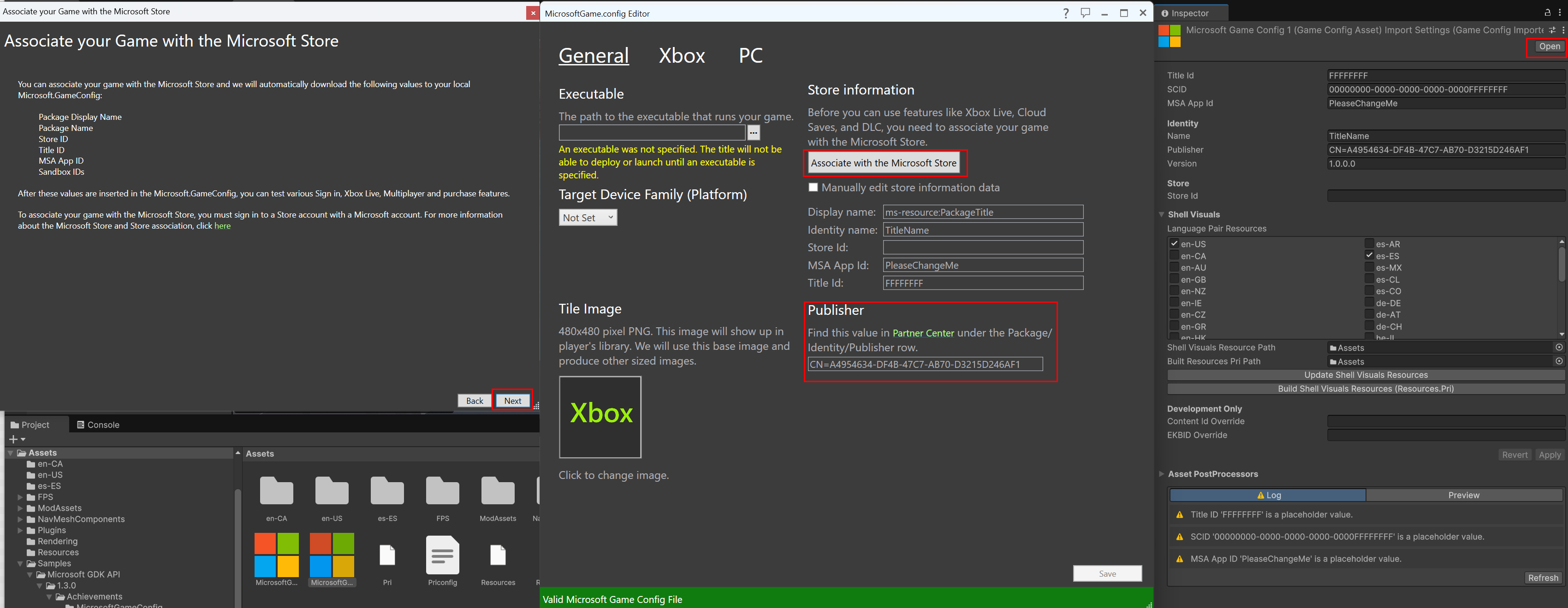 starting the Store Association Wizard within Unity 6