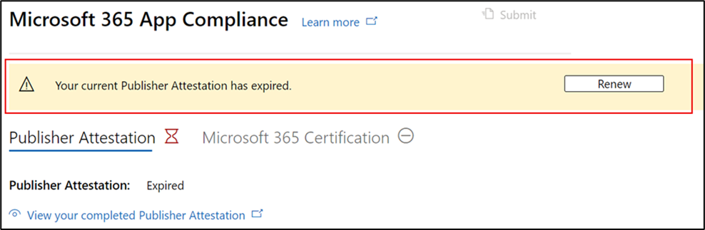 Рабочий процесс аттестации и продления сертификации издателя Microsoft 365