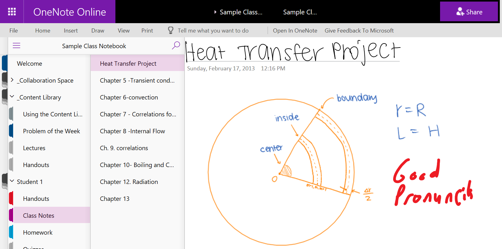 examples of great onenote class notebooks