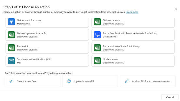 Добавьте действие REST API.