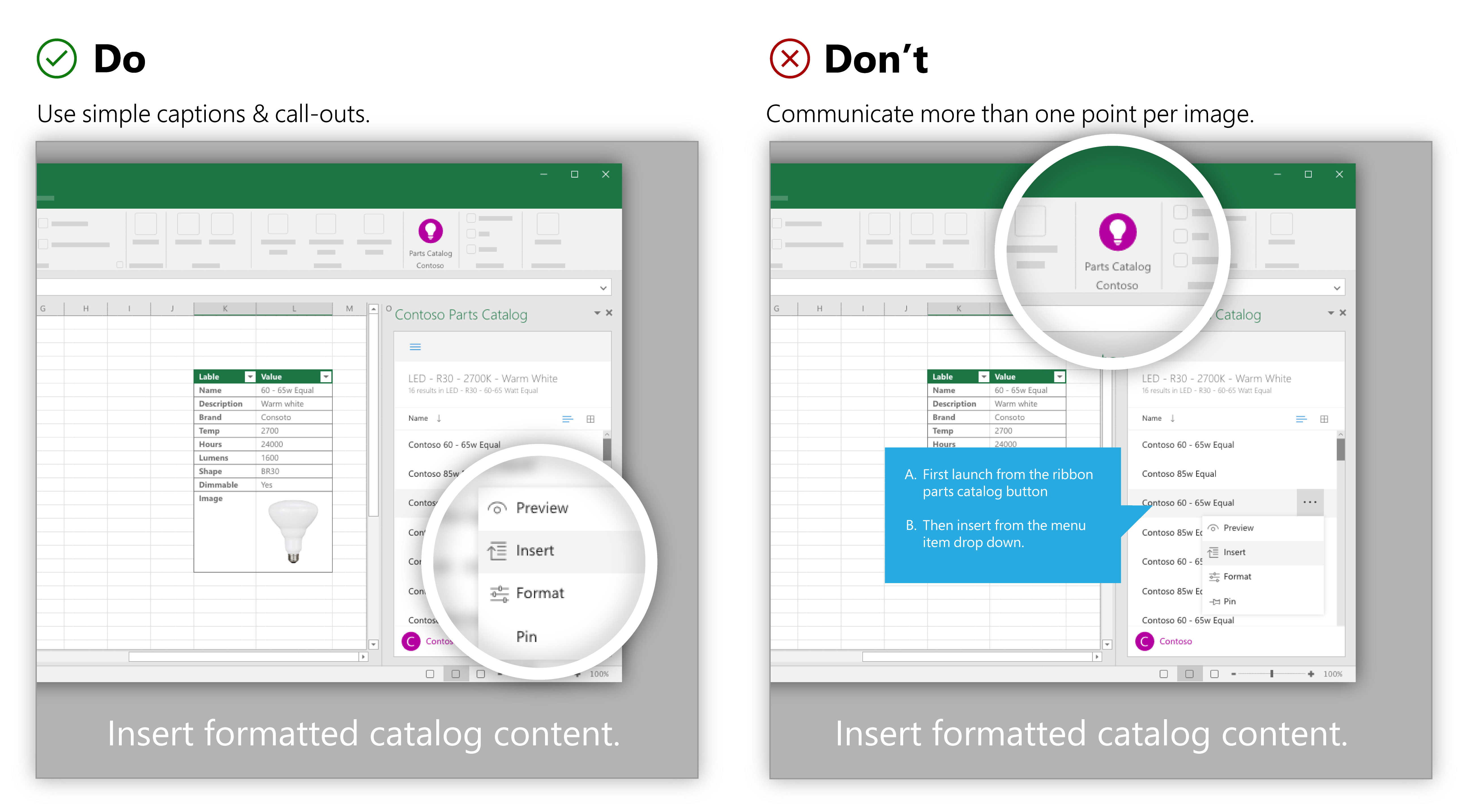 изображение с подписью и крупным планом рядом с изображением с подписью, выноской и крупным планом.
