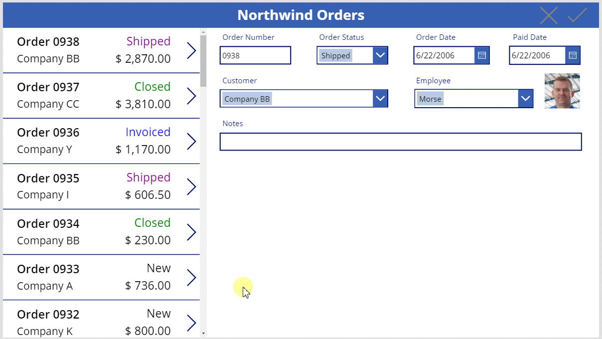 Сохранение и отмена изменений.
