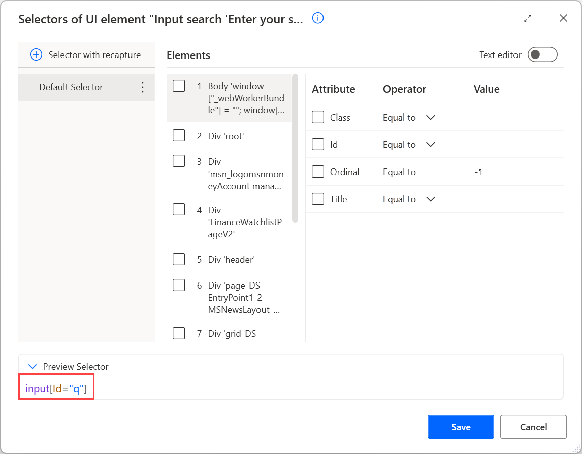 Заполнение текстовых полей и нажатие на ссылки с помощью JavaScript - Power  Automate | Microsoft Learn