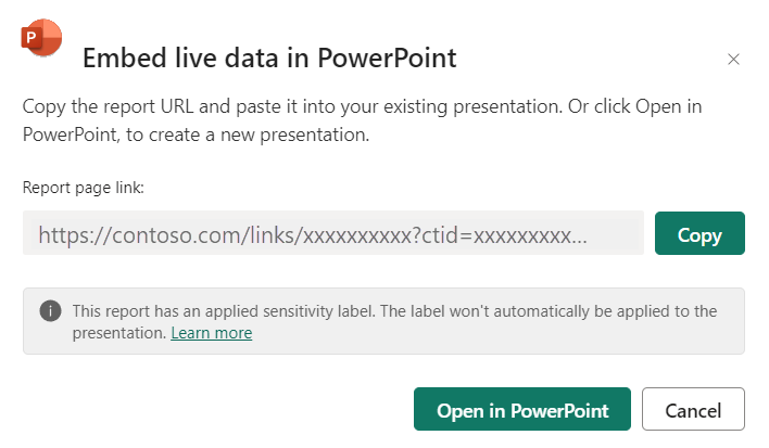 Как вставить power bi в powerpoint