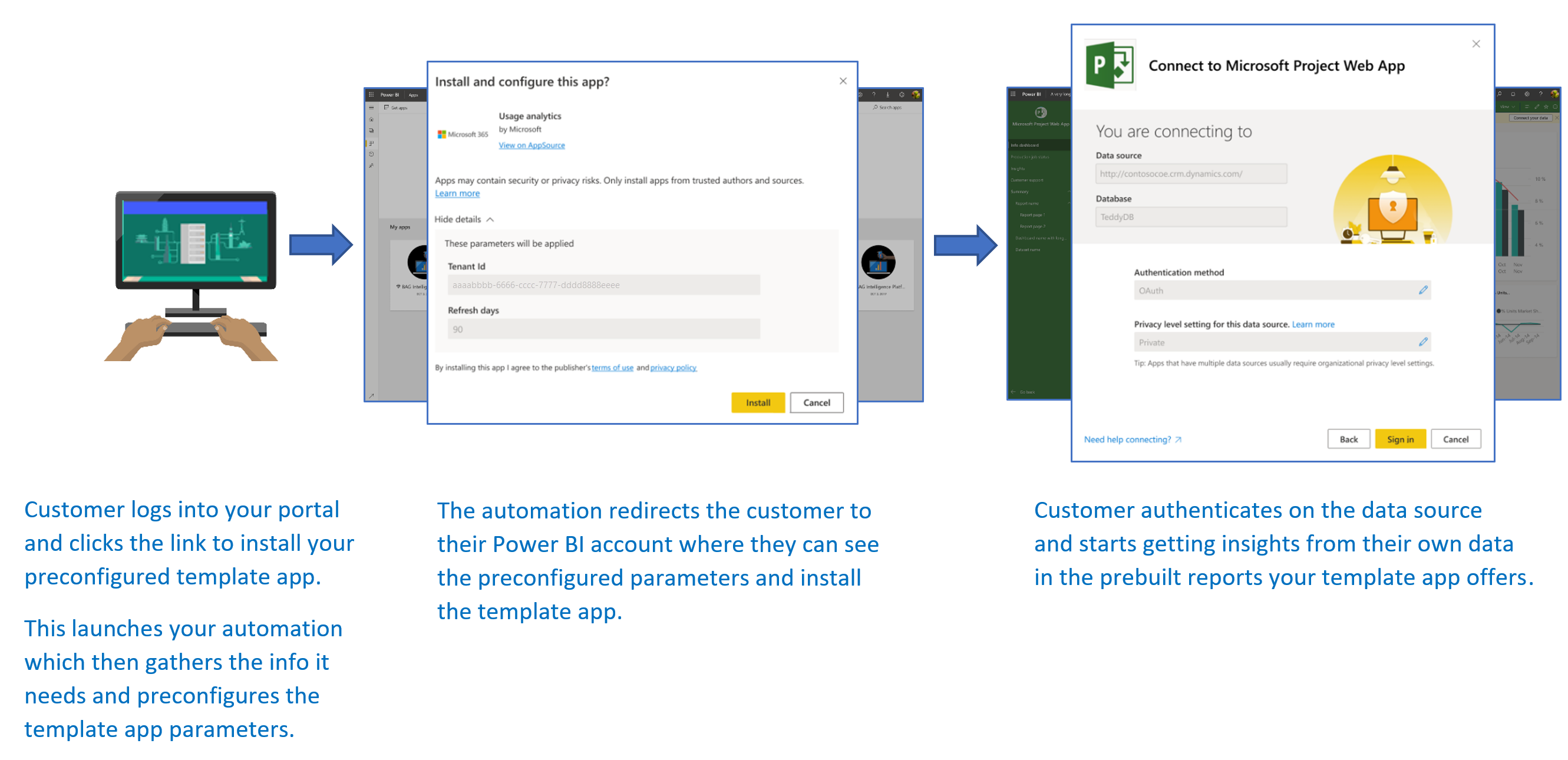 Автоматизация настройки установки приложения шаблона с помощью функции  Azure - Power BI | Microsoft Learn