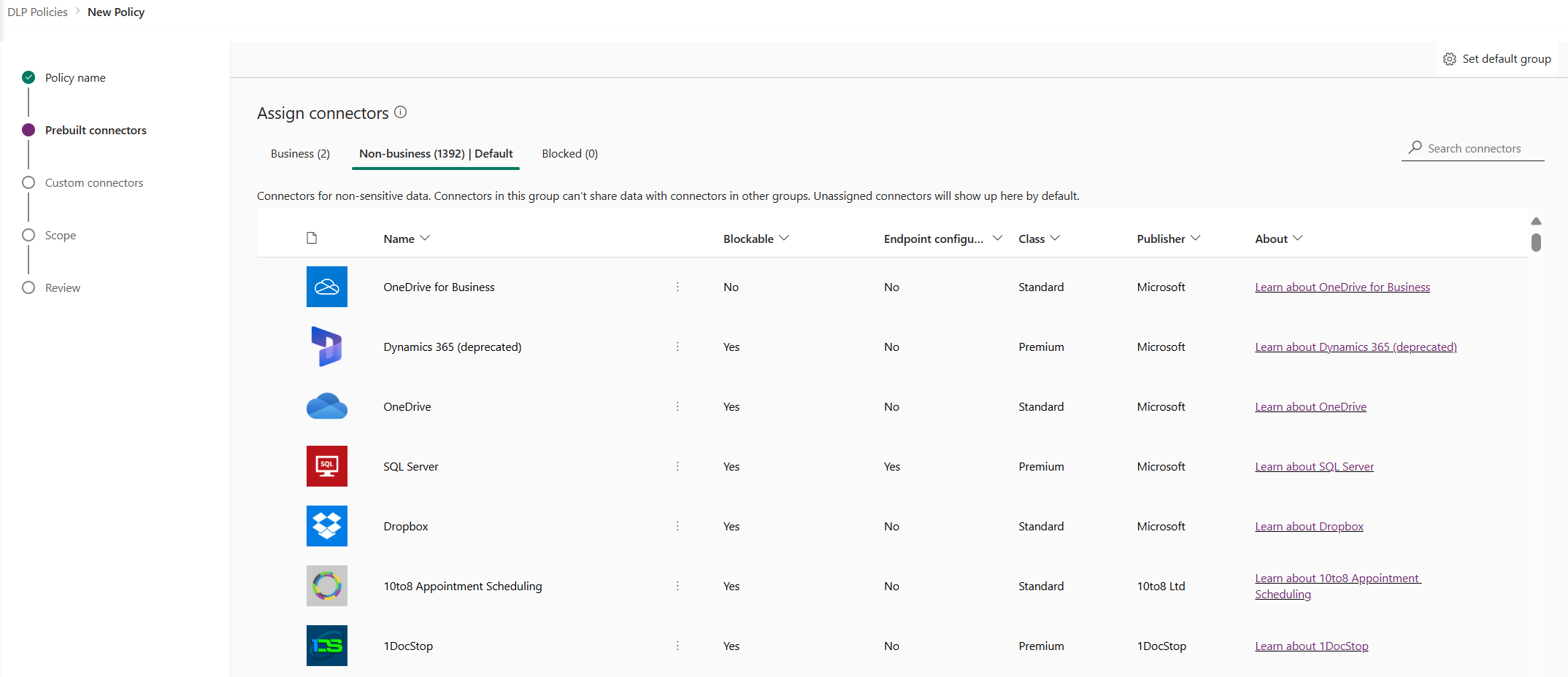 Назначить соединители