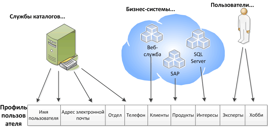 Формирование профилей пользователей SharePoint Server