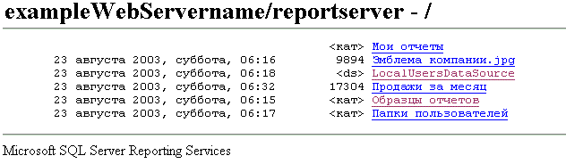 Папки в обозревателе