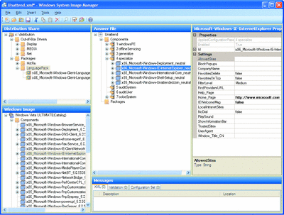Рисунок 1 Windows System Image Manager
