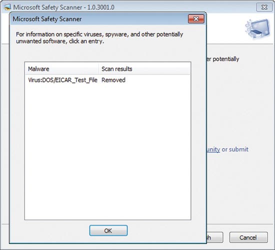 Microsoft Safety Scanner генерирует отчеты по обнаруженному и удаленному вредоносному ПО
