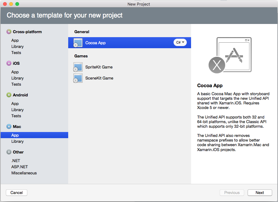 Adding a new Cocoa App