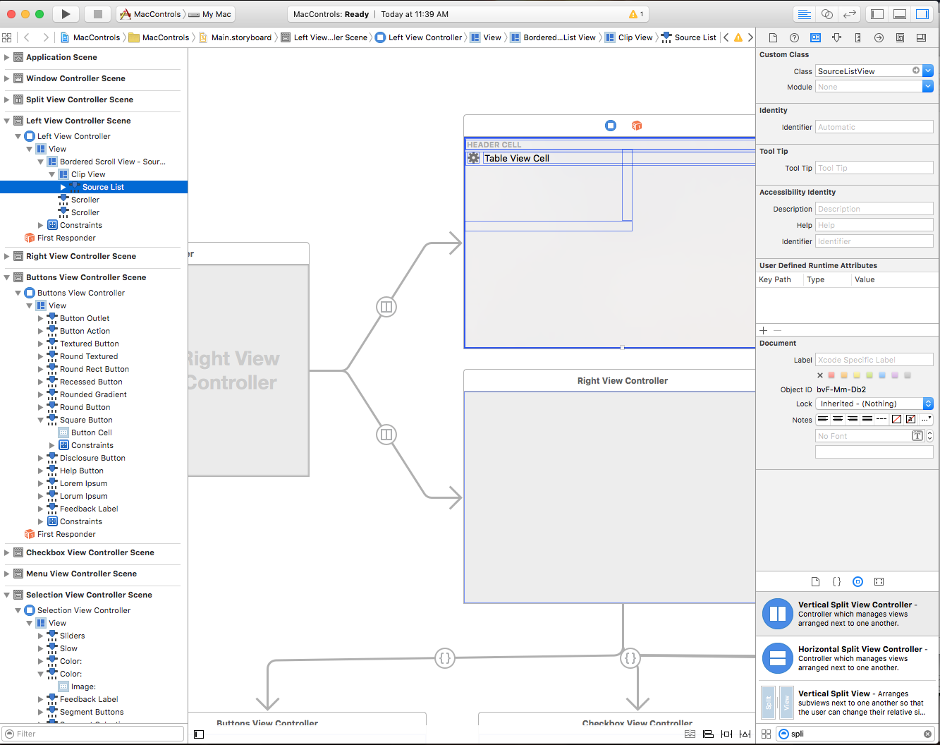 Настройка пользовательского класса в Xcode