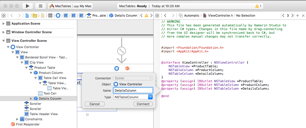 Снимок экрана: подключения к выходу, созданные для других представлений таблиц.