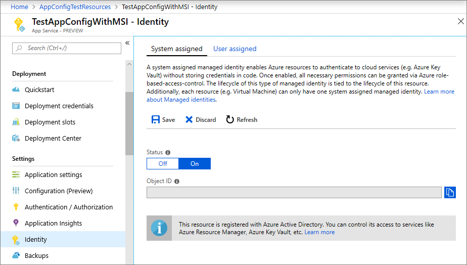 Set managed. Quick access application.