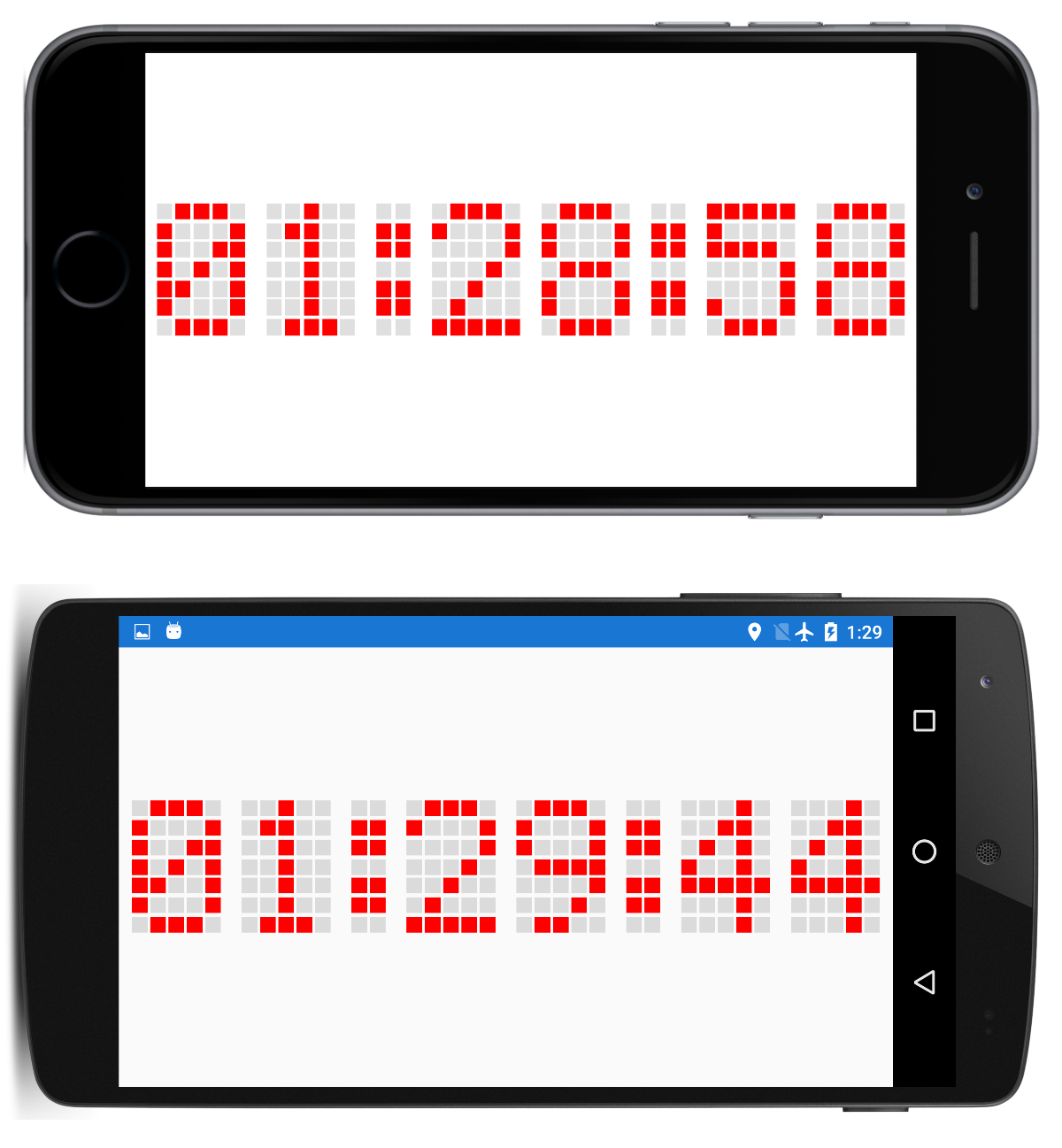 Xamarin.Forms - Dot-Matrix Clock - Code Samples | Microsoft Learn