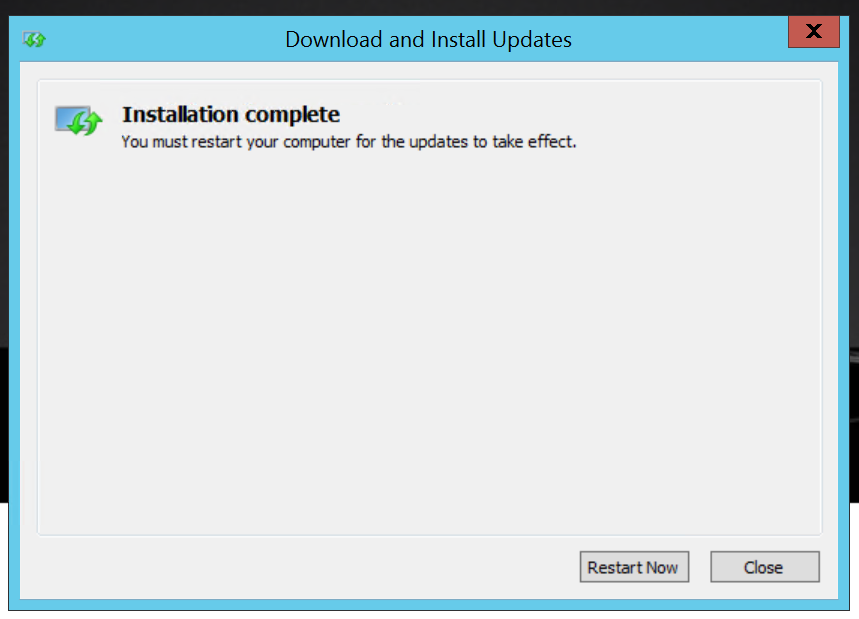 Take update. Install Module using Terminal. Reboot is complete. You need to restart your Computer to complete the installation. This System must be restarted to complete the installation.