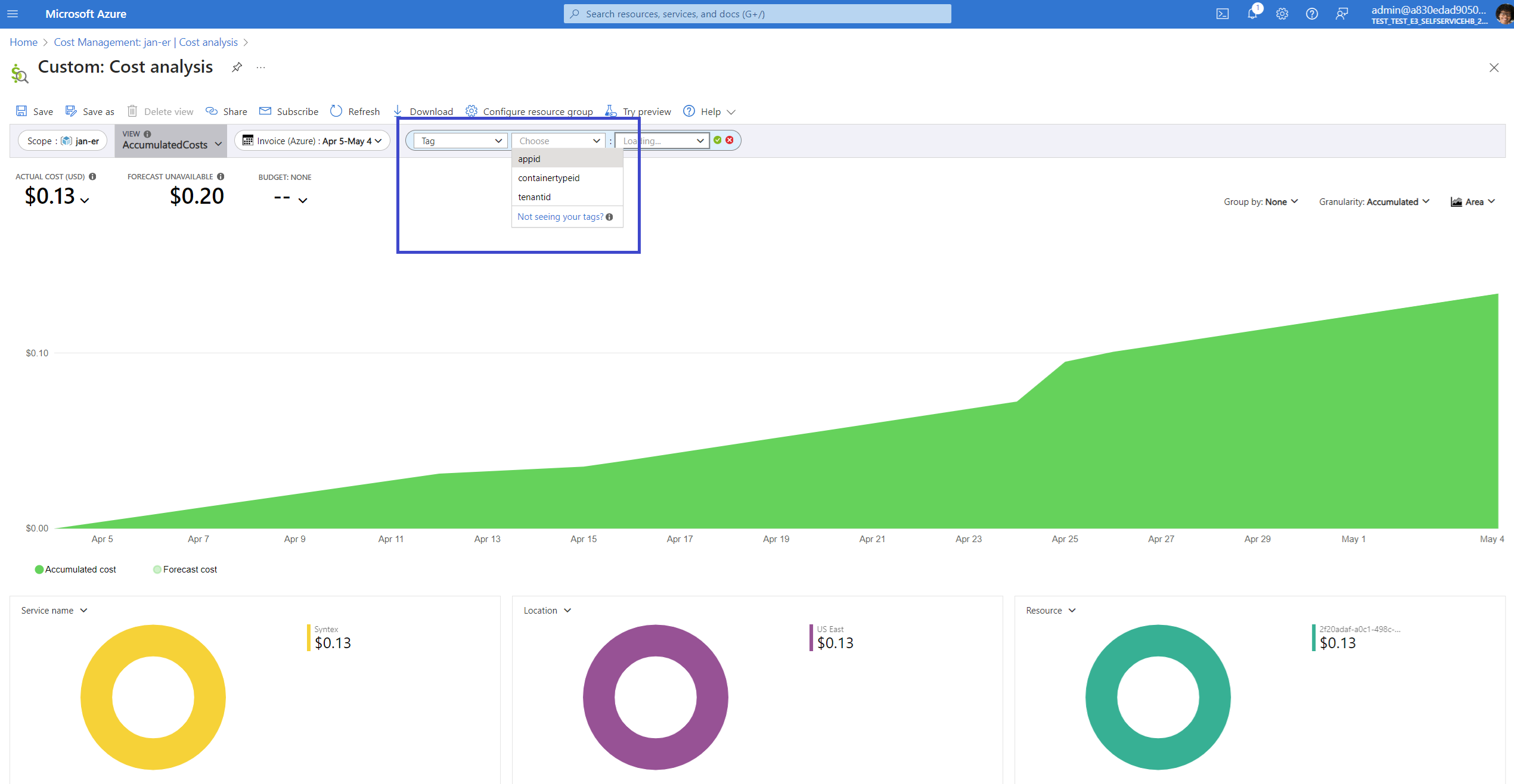 Azure представление 