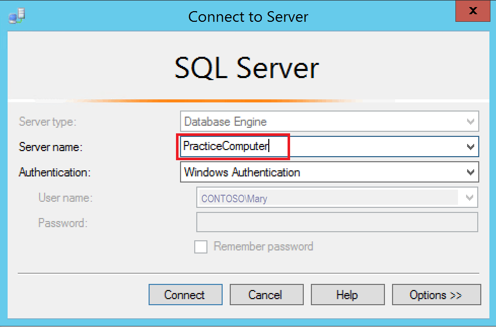 SQL имя сервера. SQL Server database engine. Имя сервера. Connect to Server.