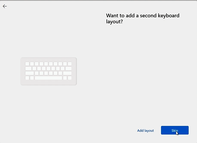 Снимок экрана: добавление второй клавиатуры.